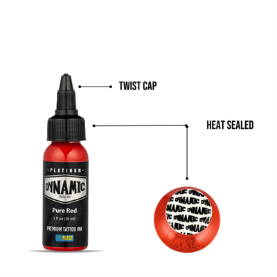 Dynamic Platinum Tattoo Ink Pure Red