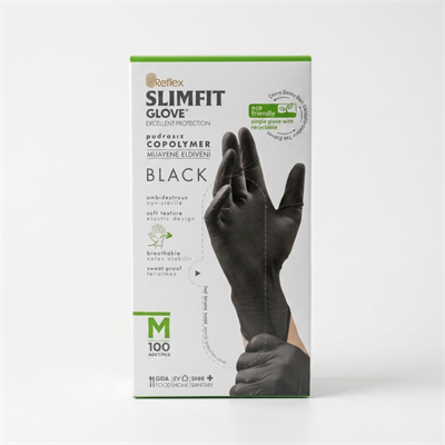 Reflex Siyah Medium Dövme Eldiveni - KUTU
