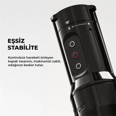 FK Irons One Adjust Gun Metal Ayarlanabilir Stroke 2.0-5.0mm Kablosuz Dövme Makinesi - Gümüş