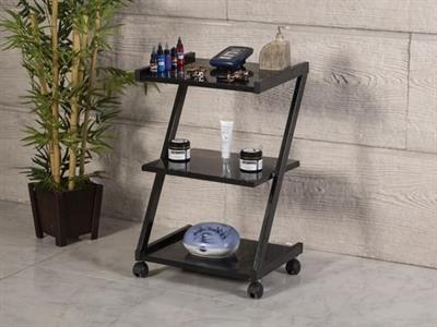 Z Etejer Üç Raflı Stüdyo Setup Masası Siyah Metal