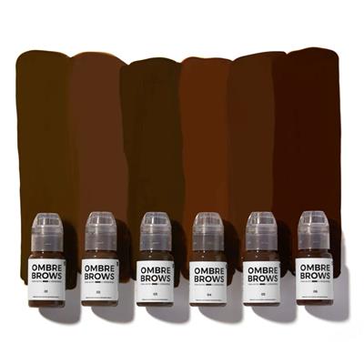 Perma Blend Luxe Paulina Osinkowska Ombre Brows Set 6lı Kalıcı Makyaj Kaş Pigmenti Seti 6x15ml