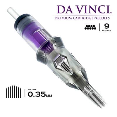 Bishop DaVinci V2 1209 CMLT 9CM Curved Magnum Long Taper Kartuş Dövme İğnesi 20 Adet