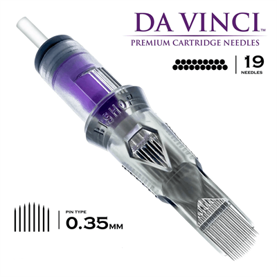 Bishop DaVinci V2 | 1219 CMLT | Curved Magnum Long Taper Kartuş Dövme İğnesi