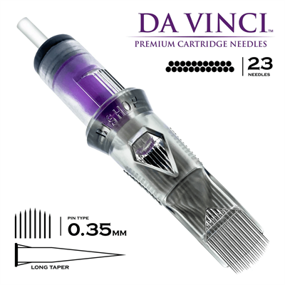 Bishop DaVinci V2 | 1223 CMLT | Curved Magnum Long Taper Kartuş Dövme İğnesi