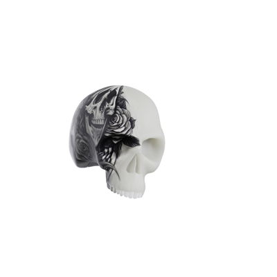 3D Dövme Deneme Modeli Silikon Kurukafa Beyaz 54 x 32 x 43 cm