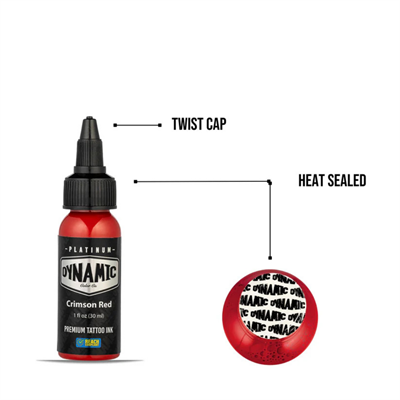 Dynamic Platinum Tattoo Ink Crimson Red