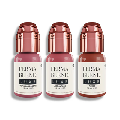 Perma Blend Luxe Rose Lip Mini Set 3lü – 15 ml Dudak Pigmenti Seti