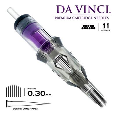 Bishop DaVinci V2 1011 CMLT 11CM Curved Magnum Bugpin Long Taper Kartuş Dövme İğnesi 20 Adet