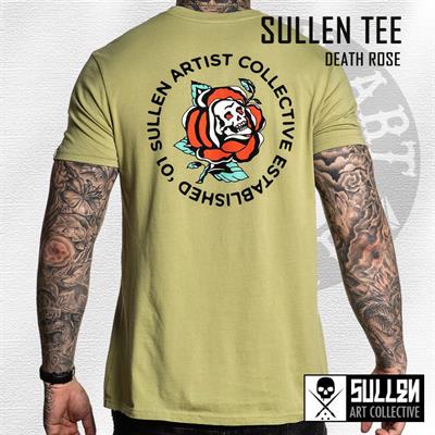 Sullen Death Rose T-Shirt - Standart - Medium - Açık Yeşil