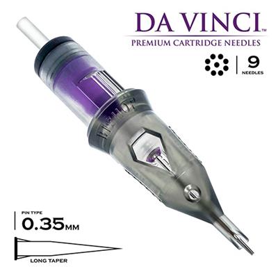 Bishop DaVinci V2 1209 RLLT 9RL Long Taper Kartuş Dövme İğnesi 20 Adet