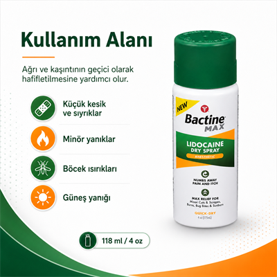 Bactine Max - Dry Spray - 4oz