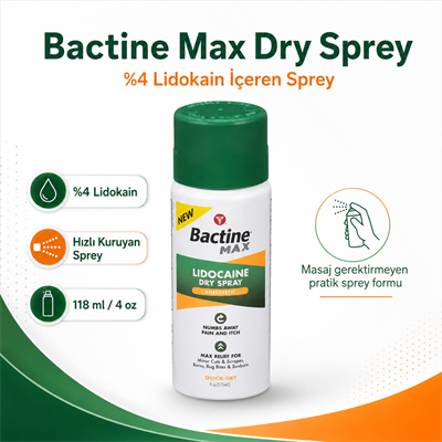 Bactine Max - Dry Spray - 4oz