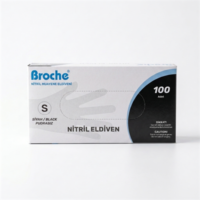 Broche Siyah Small Dövme Eldiveni 100 Adet