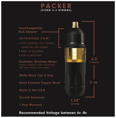 Bishop The Power Wand Packer 4.2 mm Stroke Kablosuz Dövme Makinesi – Full Set