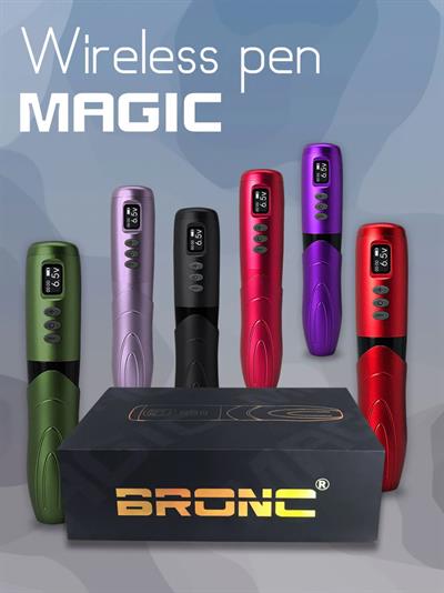 Bronc Magic 3.5mm Stroke Kablosuz Pen Dövme & PMU Makinesi Rose Gold