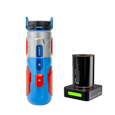 Mast Racer Pro Armor Edition Blue & Red Kablosuz Dövme Makinesi 4.2 mm Stroke