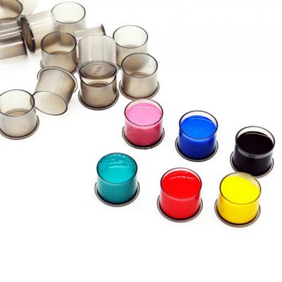 Dövme Boya Potası Clear Grey Small 11 mm 1000 Adet