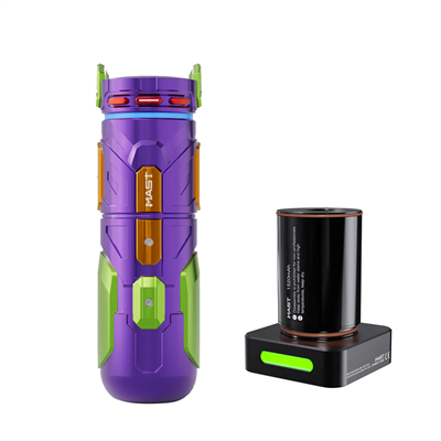 Mast Racer Pro Armor Edition Purple 4.2mm Stroke Kablosuz Dövme Makinesi - Mor