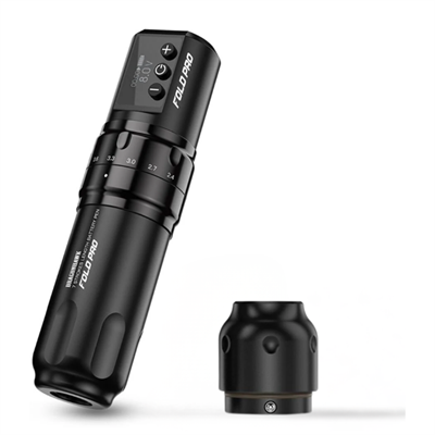 Mast Fold Pro Siyah Kablosuz Pen Dövme Makinesi 2.4 mm - 4.2 mm Ayarlanabilir Stroke