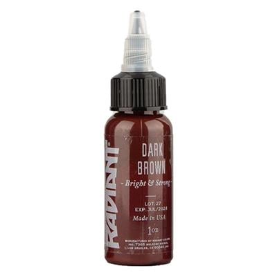 Dark Brown - Radiant Tattoo Dövme Boyası  - 1oz/30ml