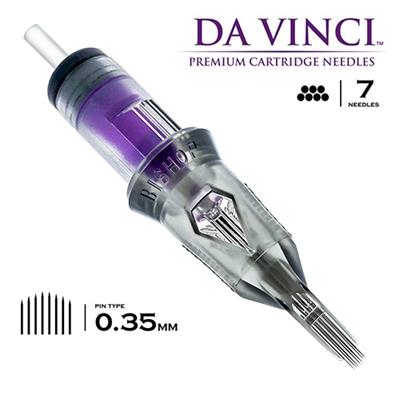 Bishop DaVinci V2 1207 CMLT 7CM Curved Magnum Long Taper Kartuş Dövme İğnesi 20 Adet