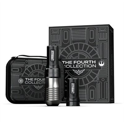 FK Irons Flux Max The Fourth Collection Light Edition 4.0mm Çift Bataryalı Kablosuz Dövme Makinesi - Gümüş-Siyah
