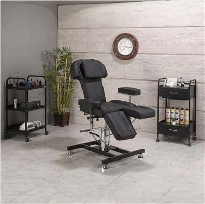 Dövme Koltuğu Çİft Ayaklı Hidrolikli Siyah