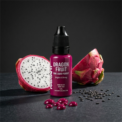 Radiant Colors Dragon Fruit Canlı Pembe Dövme Boyası 1/2oz - 15ml