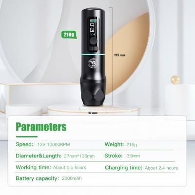 Dragonhawk X20 Pro Kablosuz Dövme Makinesi (3.5 mm)