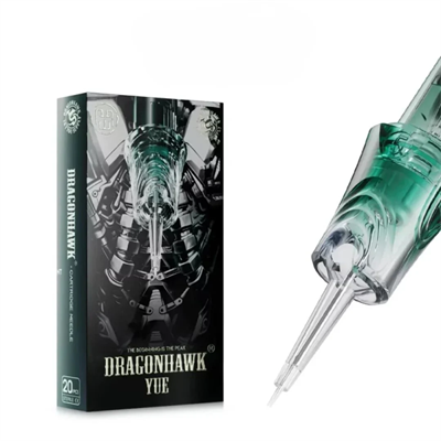 Dragonhawk Yue 1211 RM-1 11 RM 0.35 mm Round Magnum Long Taper Kartuş Dövme İğnesi 20 Adet