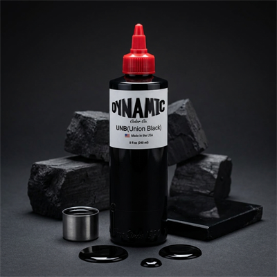 Dynamic Union Black Siyah Dövme Boyası 8oz - 240ml