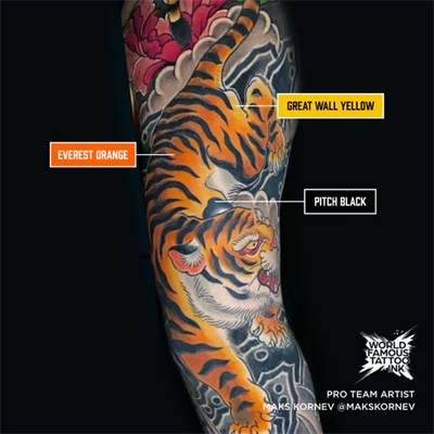 Everest Orange - World Famous Ink Dövme Boyası - 30ml/1oz