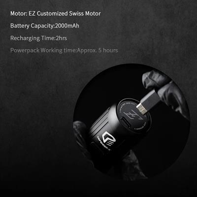 EZ Defender X Black 4.0mm Stroke Kablosuz Pen Dövme Makinesi