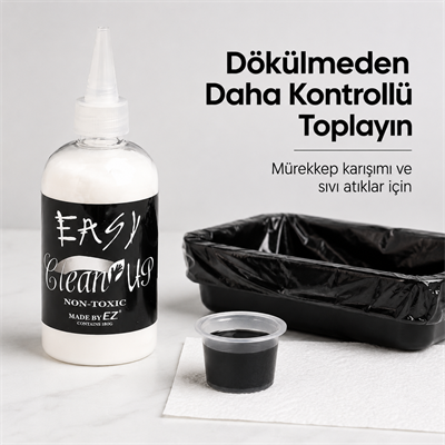 EZ Easy Clean Up White 180g Dövme Mürekkep Katılaştırıcı