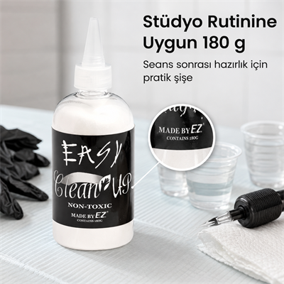 EZ Easy Clean Up White 180g Dövme Mürekkep Katılaştırıcı