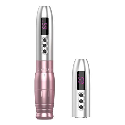EZ Lola Air Pro Pink X2 Power Kablosuz PMU Pen Makinesi – Çift Bataryalı Ayarlanabilir Stroke