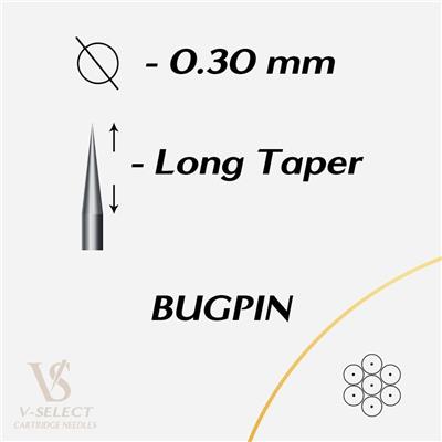 Ez V-Select 1003 RL Kartuş Dövme İğnesi - Round Liner Long Taper Bugpin