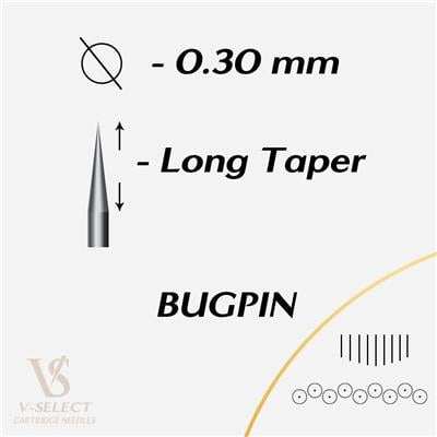 Ez V-Select 1009 M1C Kartuş Dövme İğnesi - Curved Magnum Long Taper Bugpin