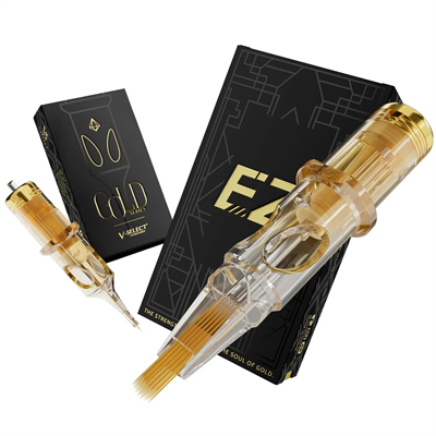 EZ V-Select Titanium Gold 1003RL 3RL 0.30 mm Round Liner Kartuş Dövme İğnesi