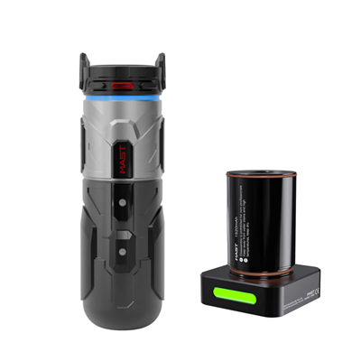 Mast Racer Pro Armor Edition Black Kablosuz Dövme Makinesi 4.2 mm Stroke