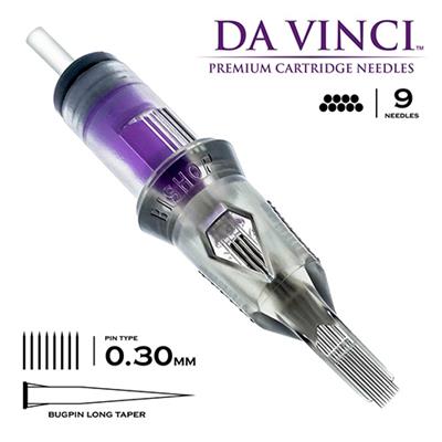 Bishop DaVinci V2 1009 MLT 9MG Bugpin Long Taper Kartuş Dövme İğnesi 20 Adet