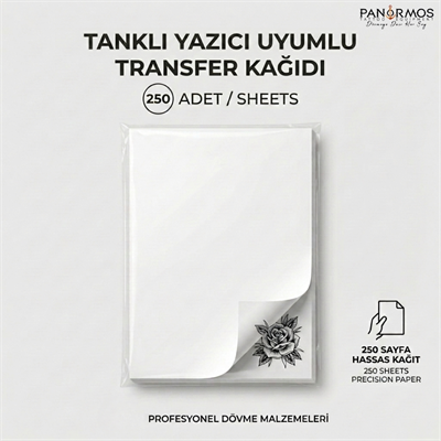 Tattoo Printer Ink Transfer Paper 250 Adet Transfer Kağıdı