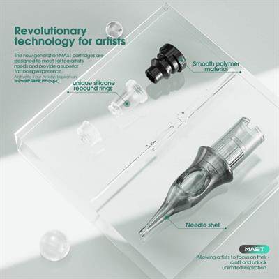 Mast Hyperink 1015 RM-1 15RM Long Taper Kartuş Dövme İğnesi 20 Adet