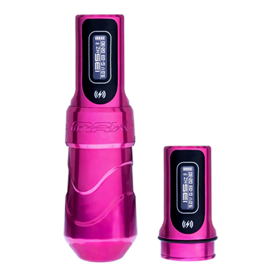 FK Irons Flux Max Bubblegum 4.0mm Stroke Çift Bataryalı Kablosuz Dövme Makinesi