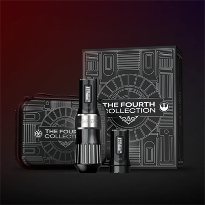 FK Irons Flux Max The Fourth Collection Dark Edition 4.0mm Çift Bataryalı Kablosuz Dövme Makinesi - Siyah