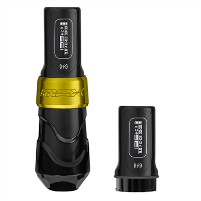 FK Irons Flux Max Gold Stealth 4.5mm Stroke Çift Bataryalı Kablosuz Dövme Makinesi - Gold