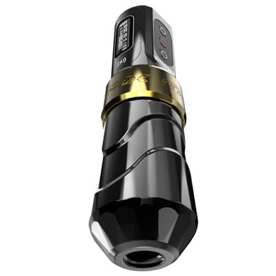 FK Irons Flux Max Gold Stealth 3.2mm Stroke Tek Bataryalı Kablosuz Dövme Makinesi - Gold