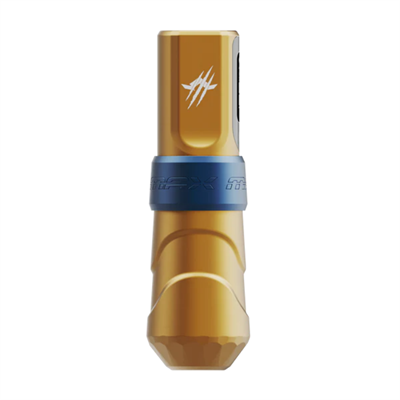 FK Irons Flux Max Logan 4.0mm Stroke Çift Bataryalı Kablosuz Dövme Makinesi - Sarı