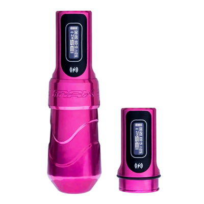 FK Irons Flux Max Bubblegum Çift Bataryalı Kablosuz Dövme Makinesi 3.2mm Stroke