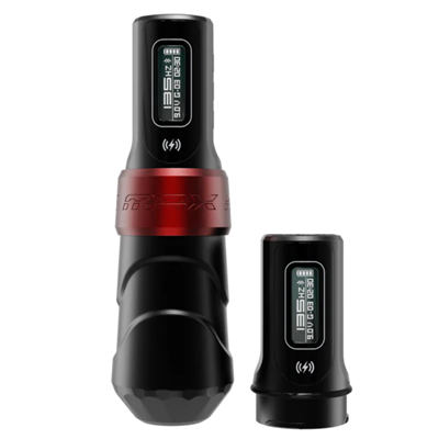 FK Irons Flux Max Yomico 3.2mm Stroke Çift Bataryalı Kablosuz Dövme Makinesi - Yomico Edition